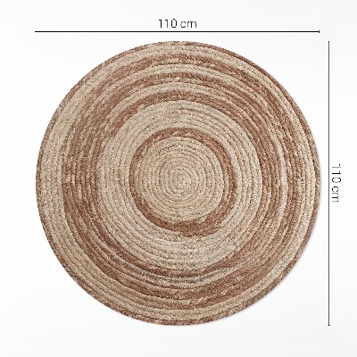 Vinyl floor rug Twisted rope