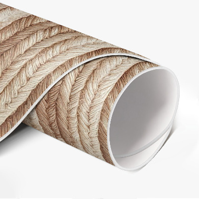 Vinyl floor rug Twisted rope