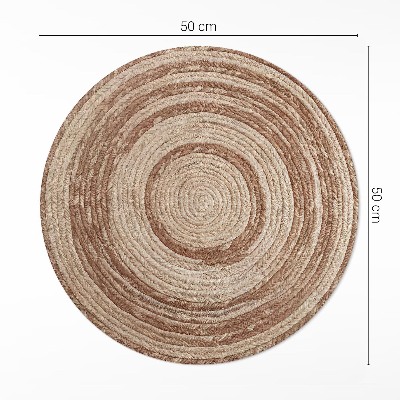 Vinyl floor rug Twisted rope
