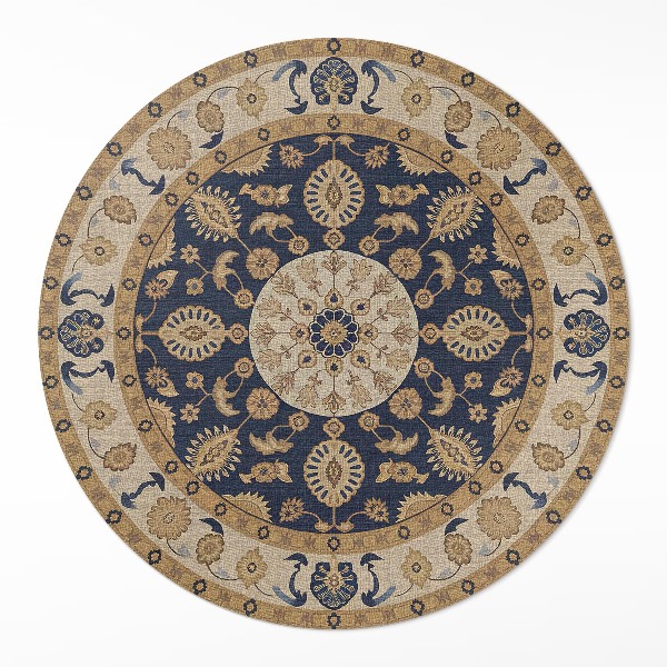 Vinyl floor rug Geometric mandalas in the spirit of the Aztecs