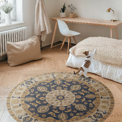 Vinyl floor rug Geometric mandalas in the spirit of the Aztecs