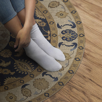 Vinyl floor rug Geometric mandalas in the spirit of the Aztecs