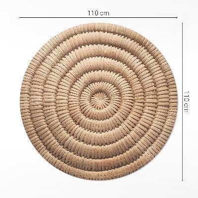 Vinyl rug Minimalist boho knit