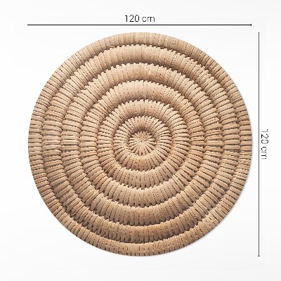 Vinyl rug Minimalist boho knit