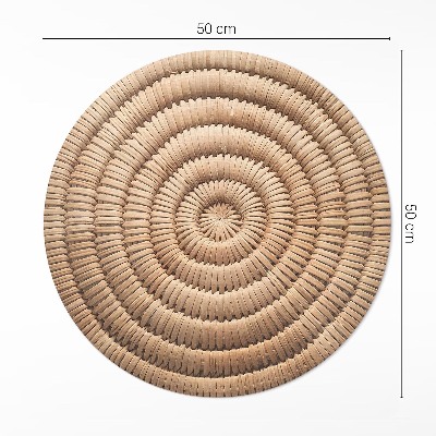 Vinyl rug Minimalist boho knit