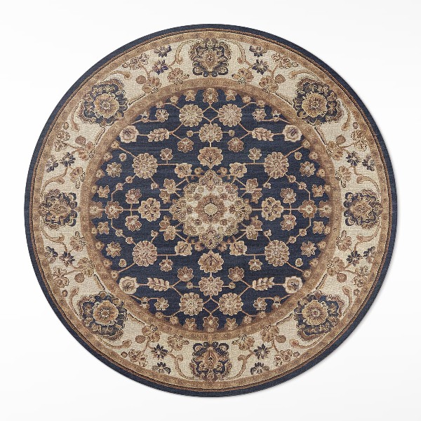 Vinyl floor rug Persian patterns in caramel tones