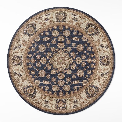 Vinyl floor rug Persian patterns in caramel tones