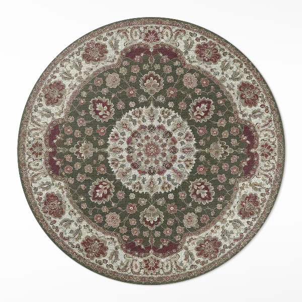 Vinyl rug Persian foliage mandalas