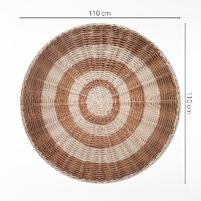 Pvc rug Wicker basket