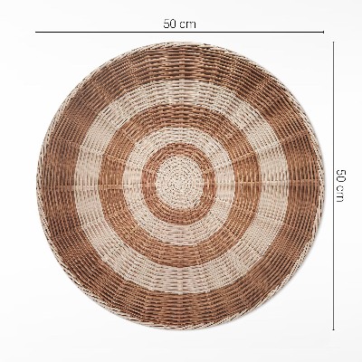 Pvc rug Wicker basket