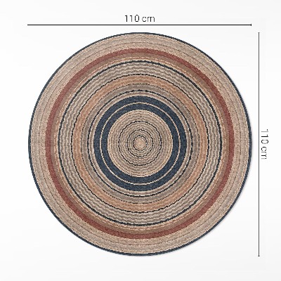 Pvc carpet Knitwear in warm tones