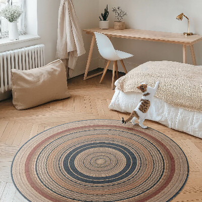 Pvc carpet Knitwear in warm tones