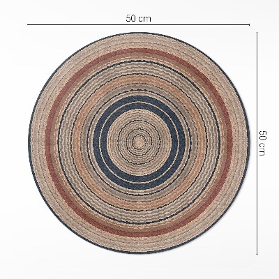 Pvc carpet Knitwear in warm tones