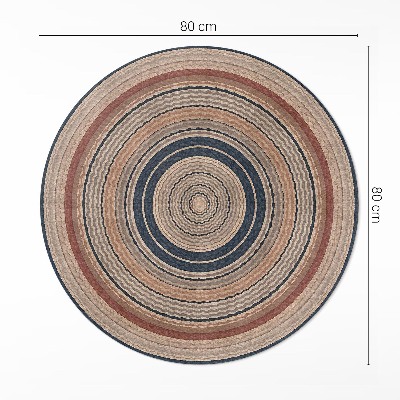 Pvc carpet Knitwear in warm tones