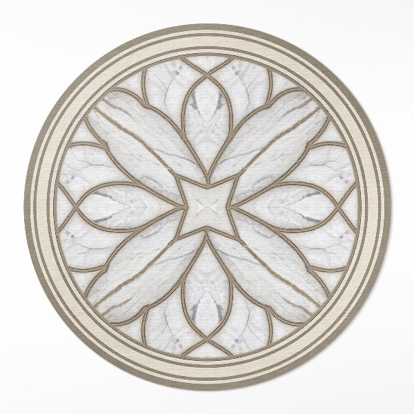 Vinyl rug Marble stained glass