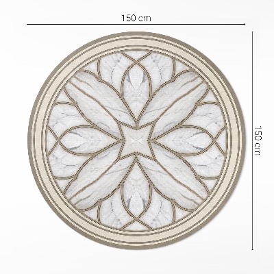 Vinyl rug Marble stained glass