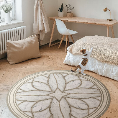 Vinyl rug Marble stained glass