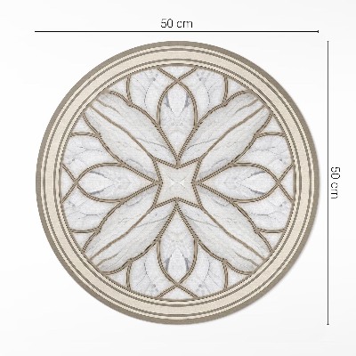 Vinyl rug Marble stained glass