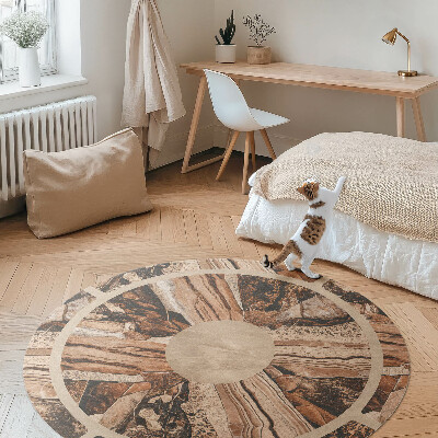 Pvc rug Hnědá kompozice drahokamů