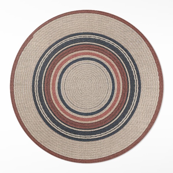 Vinyl floor rug Béžová kompozice z provazu