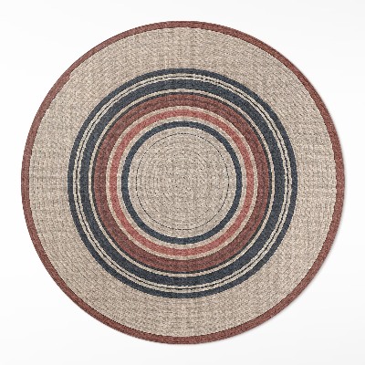 Vinyl floor rug Béžová kompozice z provazu