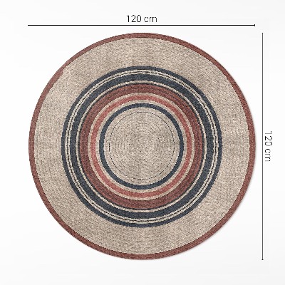 Vinyl floor rug Béžová kompozice z provazu