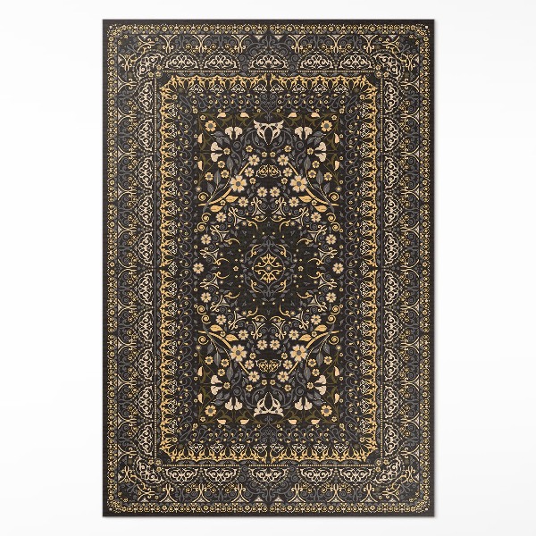 Vinyl floor rug Plant decoration ornamental pattern
