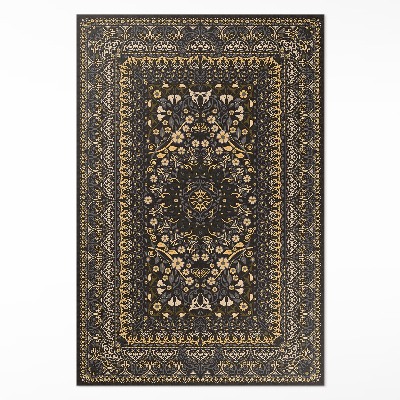 Vinyl floor rug Plant decoration ornamental pattern
