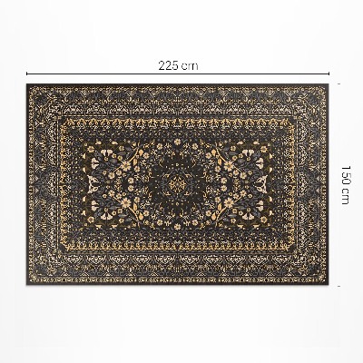 Vinyl floor rug Plant decoration ornamental pattern