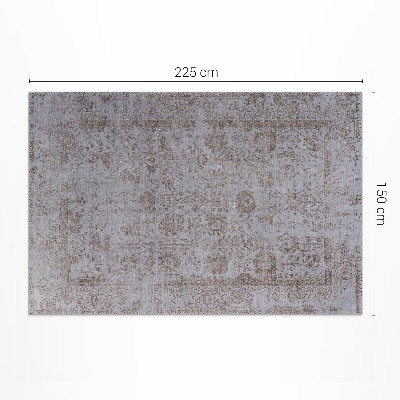 Vinyl floor rug Decorative pattern worn ornament vintage