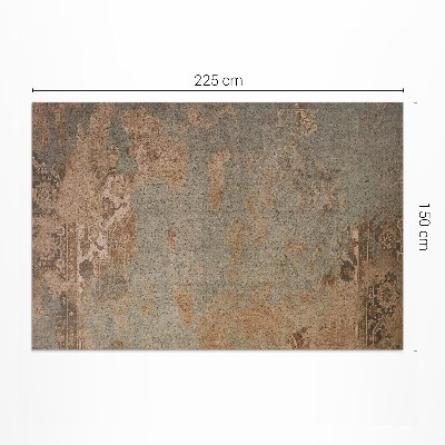 Pvc carpet Frayed patchwork pattern vintage
