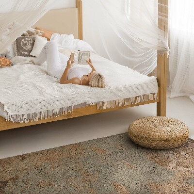 Pvc carpet Frayed patchwork pattern vintage