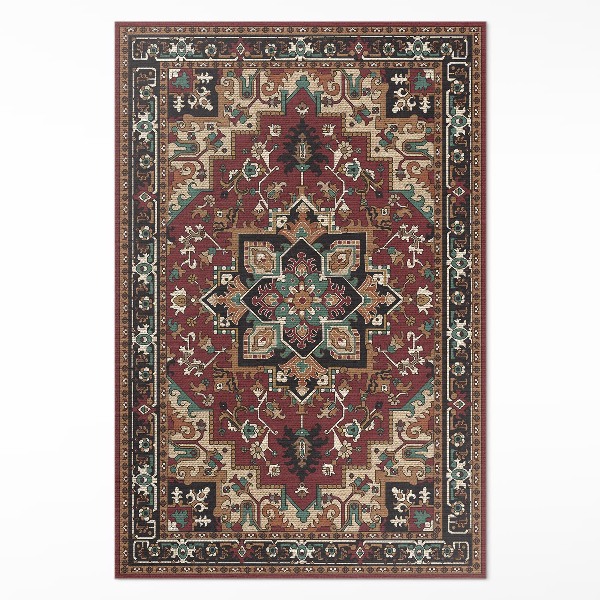 Vinyl floor rug Classic Turkish pattern imitation fabric