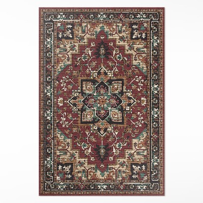 Vinyl floor rug Classic Turkish pattern imitation fabric