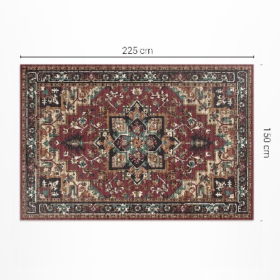 Vinyl floor rug Classic Turkish pattern imitation fabric