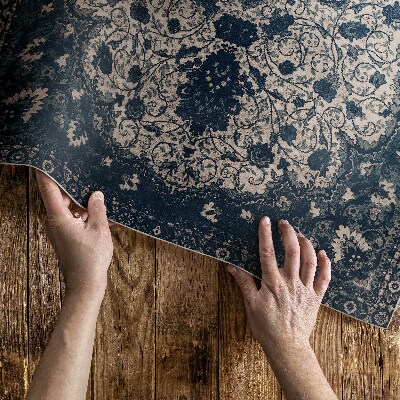 Vinyl floor rug Old style ornamental pattern
