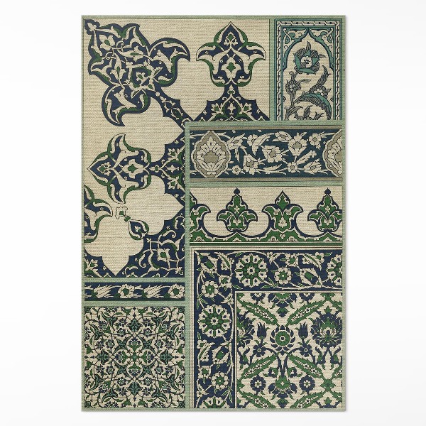 Vinyl rug Decorative design by Albert Racinet