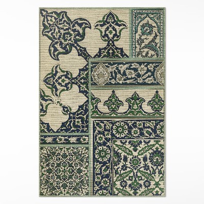 Vinyl rug Decorative design by Albert Racinet