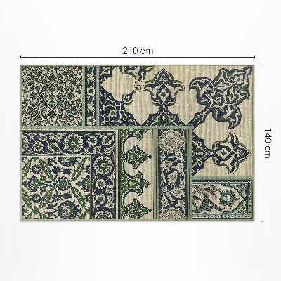Vinyl rug Decorative design by Albert Racinet