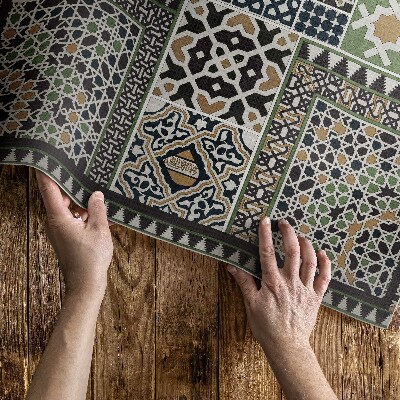 Vinyl rug Moresque Albert Racinet