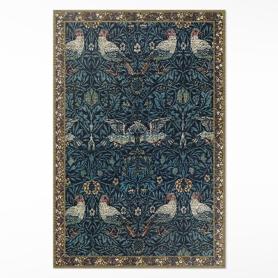 Pvc rug Bird in the Field William Morris