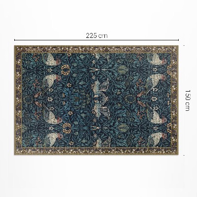 Pvc rug Bird in the Field William Morris