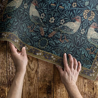 Pvc rug Bird in the Field William Morris