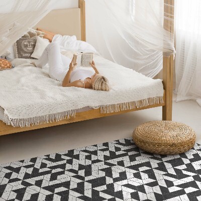 Pvc rug Fashionable stone mosaic with marble