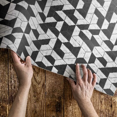 Pvc rug Fashionable stone mosaic with marble