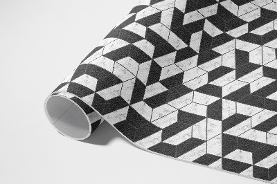 Pvc rug Fashionable stone mosaic with marble