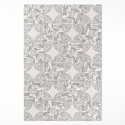 Pvc carpet Linear braid decorative vintage pattern