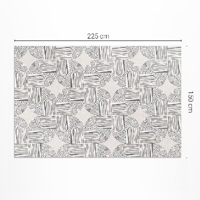Pvc carpet Linear braid decorative vintage pattern