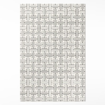 Vinyl rug Regular lines minimalist maze