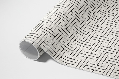 Vinyl rug Regular lines minimalist maze